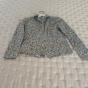 PS Paul Smith Button-Up Shirt Multicolor Floral Print Cotton Women’s size 8